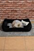 Cookie Pet Dolgulu Kedi Köpek Yuvası 70x50cm Siyah Gri. ürün görseli