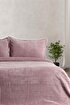 Merinos Modern Line 3 Parça Çift Kişilik Battaniye Seti Pudra. ürün görseli