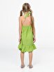 Picture of Casabony Deer Ruffled Green Girl Dress 3 Years