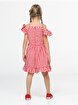 Picture of Casabony Checked Ruffled Sleeve Girl Dress 3 Years