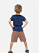 Picture of Casabony New Gen Brown Shorts + T-shirt Set 3 Years