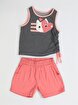 Picture of Casabony Cat Embroidered Woven Shorts Set 3 Years