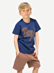 Picture of Casabony Coffee Printed Boys Shorts Set 3 Years