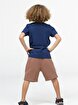 Picture of Casabony Coffee Printed Boys Shorts Set 3 Years