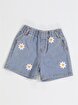 Picture of Casabony Daisy Embroidered Girls' Denim Shorts 3 Years