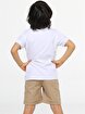Picture of Casabony Casa Beige Gabardine Shorts + Polo T-shirt Set 3 Years