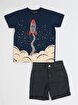 Picture of Casabony Rocket Denim Shorts + T-Shirt Set 3 Years