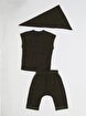 Picture of Casabony Star Khaki 3-Piece T-shirt + Capri + Bandana Set 3 Years