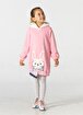 Picture of Casabony Bunny Soft Hooded Pink Girls Dress 3 Years
