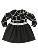 Picture of Casabony Swan Jacquard Black Girl Dress 3 Years