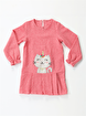 Picture of Casabony Uni-Cat Checked Ruffled Red Girl Dress 3 Years