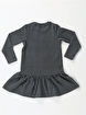 Picture of Casabony Checked Deer Navy Ruffled Girl Dress 3 Years