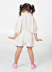 Picture of Casabony Off-White Linen Girls' Shorts + Tunic Set 3 Years