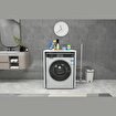 Çamaşır Makinesi Dolabı 89x65 cm Mat Beyaz resmi