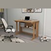 Pillar Kütüphaneli Geniş Çalışma Masası 100x56 Cm Atlantik Çam resmi