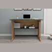 Pillar Kütüphaneli Geniş Çalışma Masası 100x56 Cm Çam - Antrasit resmi