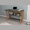 Pillar Kütüphaneli Geniş Çalışma Masası 100x56 Cm Çam - Antrasit resmi