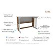 Pillar Kütüphaneli Geniş Çalışma Masası 100x56 Cm Atlantik Çam - Beyaz resmi