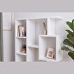 Yegane Çift Kullanımlı Duvar Rafı / Mini Kitaplık — Mat Beyaz resmi
