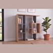 Yegane Çift Kullanımlı Duvar Rafı / Mini Kitaplık — Çam & Antrasit resmi