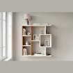 Yegane Çift Kullanımlı Duvar Rafı / Mini Kitaplık — Çam - Beyaz resmi