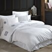Picture of Hobby Elegant Zeugma White - Double Embroidered Satin Duvet Cover Set