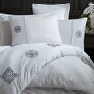 Picture of Hobby Elegant Zeugma White - Double Embroidered Satin Duvet Cover Set