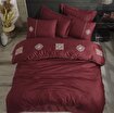 Picture of Hobby Elegant Zeugma Claret Red - Double Embroidered Satin Duvet Cover Set