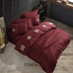 Picture of Hobby Elegant Zeugma Claret Red - Double Embroidered Satin Duvet Cover Set