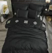Picture of Hobby Elegant Zeugma Black - Double Embroidered Satin Duvet Cover Set