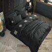 Picture of Hobby Elegant Zeugma Black - Double Embroidered Satin Duvet Cover Set