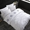 Picture of Hobby Elegant Olimpos White - Double Embroidered Satin Duvet Cover Set
