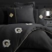 Picture of Hobby Elegant Olimpos Black - Double Embroidered Satin Duvet Cover Set