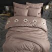 Picture of Hobby Elegant Olimpos Brown - Double Embroidered Satin Duvet Cover Set