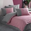 Picture of Hobby Diamond Dried Rose - Poplin Double Duvet Cover Set