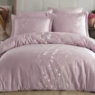 Picture of Hobby Premium Ella Pudra - Poplin Double Embroidered Duvet Cover Set