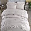 Picture of Hobby Premium Diva Beige - Poplin Double Embroidered Duvet Cover Set