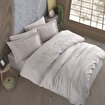 Picture of Hobby Premium Diva Beige - Poplin Double Embroidered Duvet Cover Set