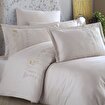 Picture of Hobby Premium Diva Beige - Poplin Double Embroidered Duvet Cover Set