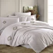 Picture of Hobby Premium Azra Beige - Poplin Double Embroidered Duvet Cover Set