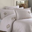 Picture of Hobby Premium Azra Beige - Poplin Double Embroidered Duvet Cover Set