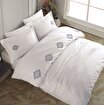 Picture of Hobby Premium Azra Cream - Poplin Double Embroidered Duvet Cover Set