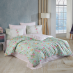 Picture of Hobby Carmela Green - Ranforce Double Duvet Cover Set