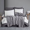 Picture of Hobby Double New Fancy Blanket Set - Gray