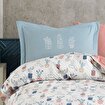 Picture of Hobby Paradise Blue Single Quilted Duvet Cover Set