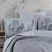 Picture of Hobby Tully Gray - Double Poplin Quilted Duvet Cover Set