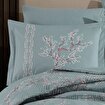 Picture of Hobby Camilia Green - Double Ranforce Quilted Duvet Cover Set