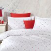 Hobby Premium Lubow Beyaz - Poplin Çift Kişilik Nakışlı Nevresim Takımı. ürün görseli