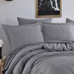 Picture of Hobby Yarn Dyed Double Duvet Cover Set - Black