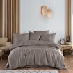 Picture of Hobby Çift Kişilik 300 TC Tencel Düz Saten Nevresim Takımı - Kahve
